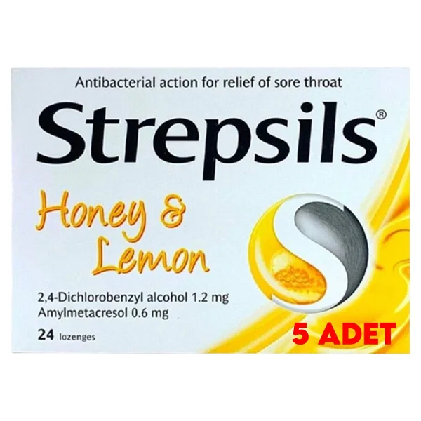 Strepsils C Vitamini ve Portakal Aromalı 24'lü Pastil 5 Adet - Görsel 3