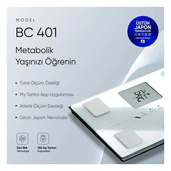 Tanita BC 401 Vücut Analiz Tartısı - Görsel 6