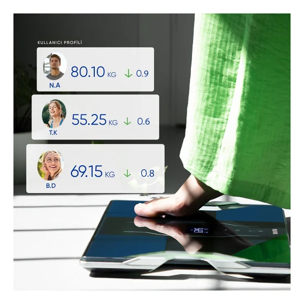 Tanita RD 953 Bluetooth Siyah Vücut Analiz Baskülü - Görsel 5