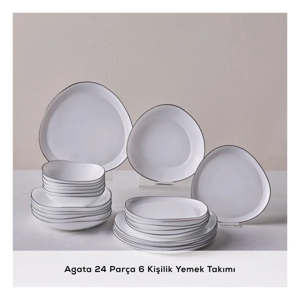 Karaca Agata 24 Parça 6 Kişilik Yemek Takımı - Görsel 3