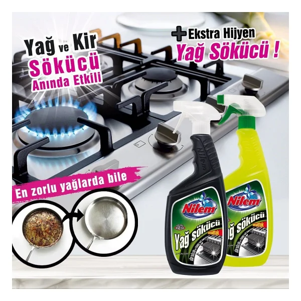 Nilem 750 ml Yağ Çözücü Sprey - Görsel 3