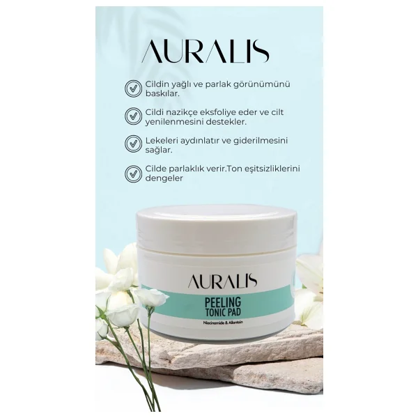 Auralis Peeling Tonik Pad Gözenek Sıkılaştırıcı ve Arındırıcı 40 Adet - Görsel 4