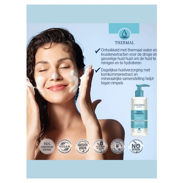 Celenes Thermal Kuru ve Hassas Ciltler 250 ml Yüz Temizleme Jeli - Görsel 7