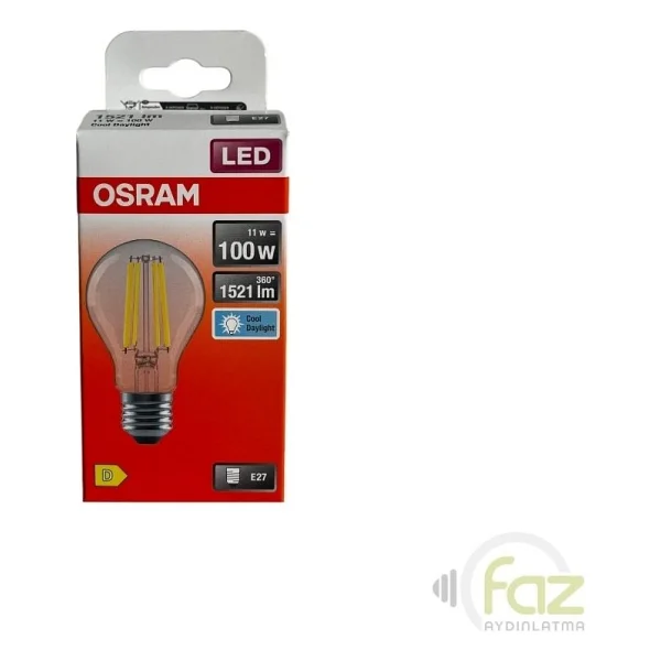 Osram Beyaz Işık 11 W-100 W E27 Rustik LED Ampul - Görsel 3