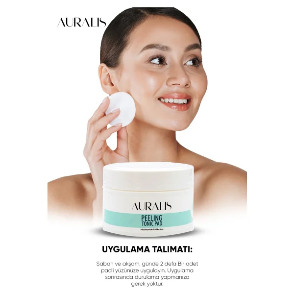 Auralis Peeling Tonik Pad Gözenek Sıkılaştırıcı ve Arındırıcı 40 Adet - Görsel 5
