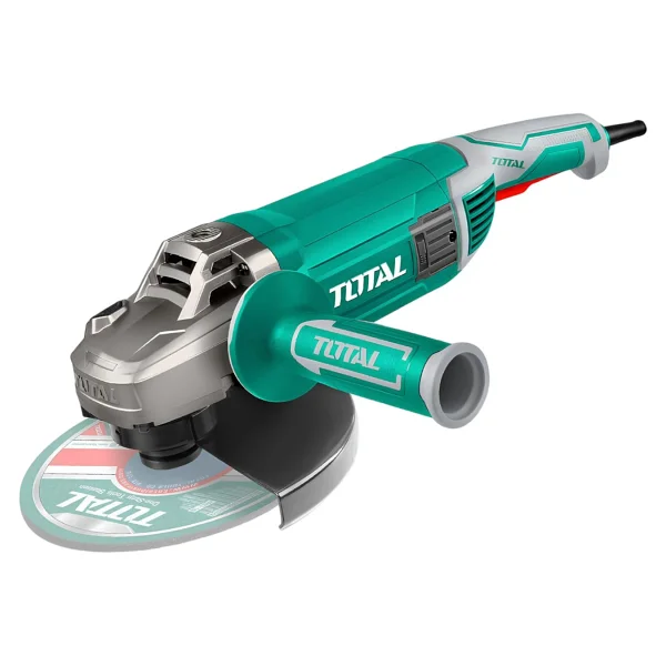 Total Elektrikli Büyük Avuç Taşlama Spiral Makinesi 2400 W 6400 Rpm Kömürlü M14 Mil 230 Mm Disk Çapı - Görsel 4
