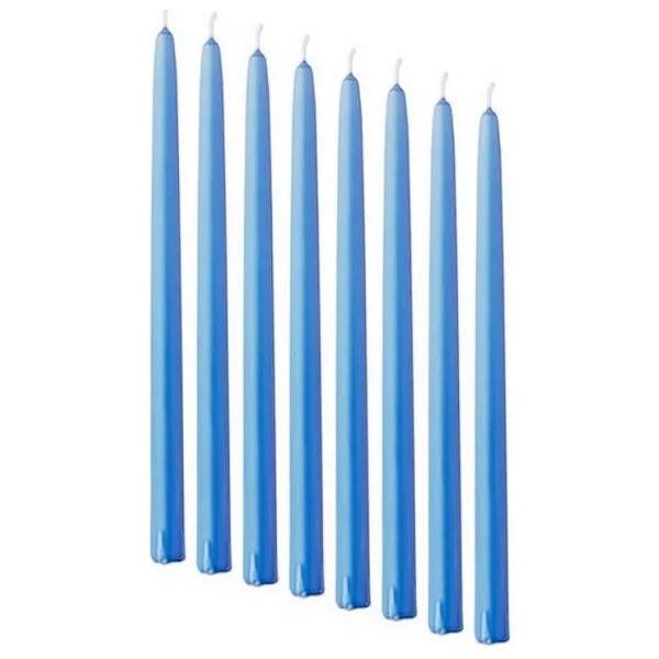 10 Adet Blue Candlestıck Mavi Şamdan Mumu Mavi Mum Parlak Mavi Şamdan Mumu Masa Mumu Kalın Uzun Mum - Görsel 2