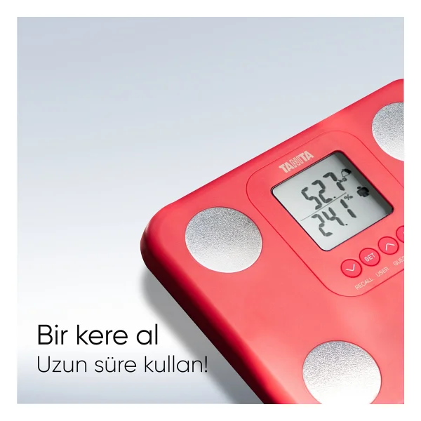 Tanita BC 730 Cam Dijital Pembe Vücut Analiz Baskülü - Görsel 10