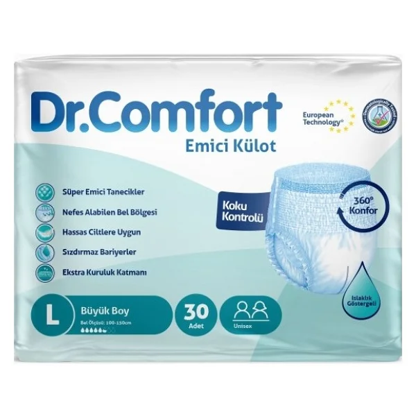 Dr.Comfort Emici Külot Büyük Boy L 30'lu 3 Adet Hasta Bezi - Görsel 2