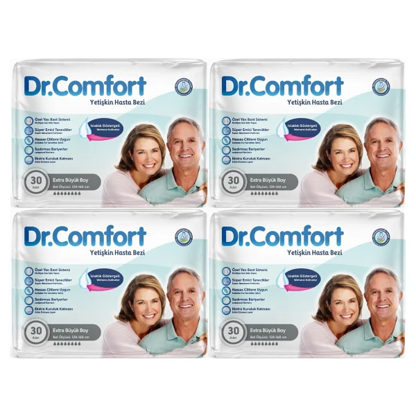 Dr.Comfort Belbantlı Orta Boy M 30'lu 4 Adet Hasta Bezi - Görsel 6
