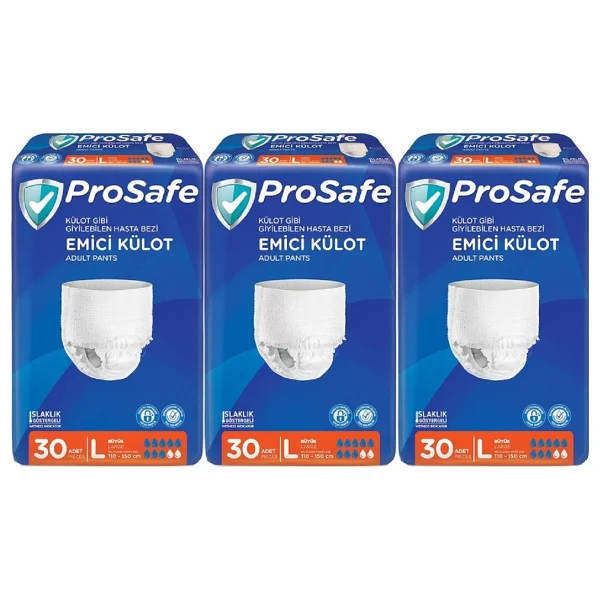 Prosafe Emici Külot Büyük Boy L 30'lu 3 Adet Hasta Bezi - Görsel 2