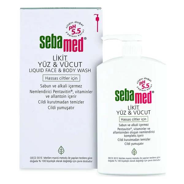 Sebamed Likit 1000 ml 6 Adet Yüz ve Vücut Temizleme Jeli - Görsel 2