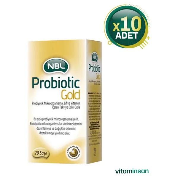 NBL Probiotic Gold 20 Saşe 10'lu - Görsel 2