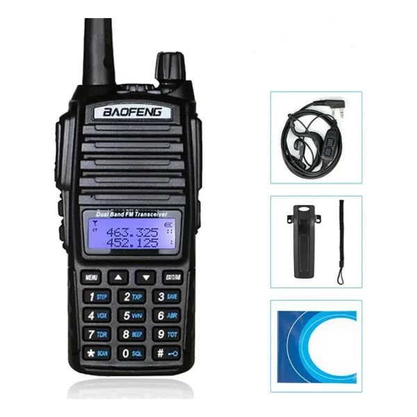 Baofeng Uv-82 Type-C Bataryalı El Telsizi Siyah Toza ve Darbeye Dayanıklı Vox Özelliği ile Tekli Paket - Görsel 2