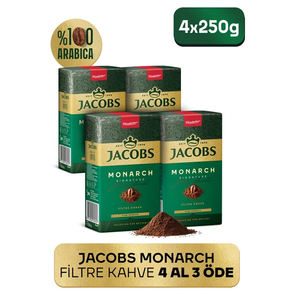Jacobs Monarch Filtre Kahve 250 gr 8'li - Görsel 3
