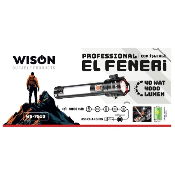 Wison WS-7510 El Feneri - Görsel 5
