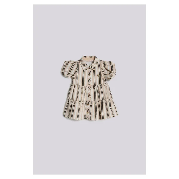 GB Baby Bg Store Kız Bebek Çizgili Elbise - 9 Ay - Görsel 6