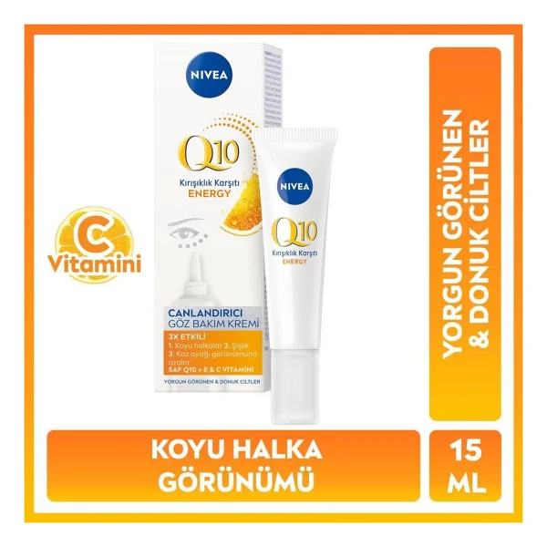 Nivea Q10 Plus C Energy Kırışık Karşıtı Göz Kremi 15 ml - Görsel 2