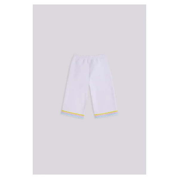 GB Baby Bg Store Kız Bebek Beyaz Eşofman Altı - 6 Ay - Görsel 2
