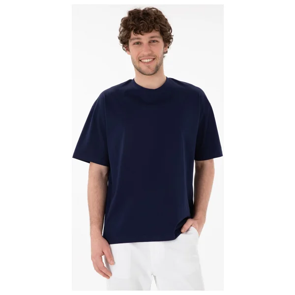 U.S. Polo Assn 50313089-VR036 Mavi Kısa Kollu Bisiklet Yaka Erkek Tişört - Görsel 10
