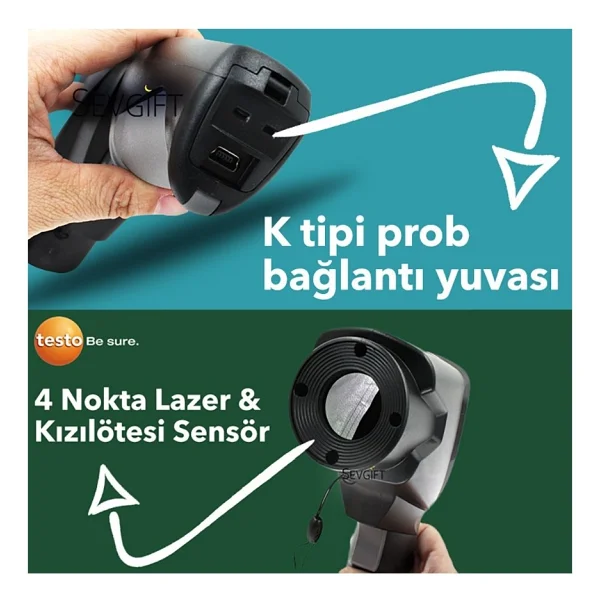 Testo 835-T1 Lazer Termometre - Görsel 4