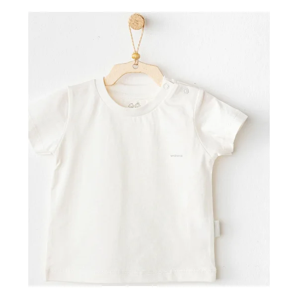 AndyWawa Casual AC25971 Beyaz Bebek Tişört - Görsel 5