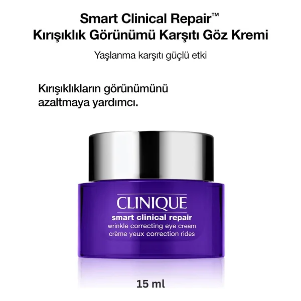 Clinique Smart Clinical RepairTM Kırışıklık Görünümü Karşıtı Göz Kremi 15ml - Görsel 4