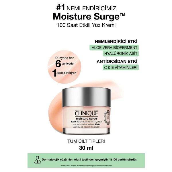 Clinique Moisture Surge 100 Saat Etkili Nemlendirici 30 ml - Görsel 5
