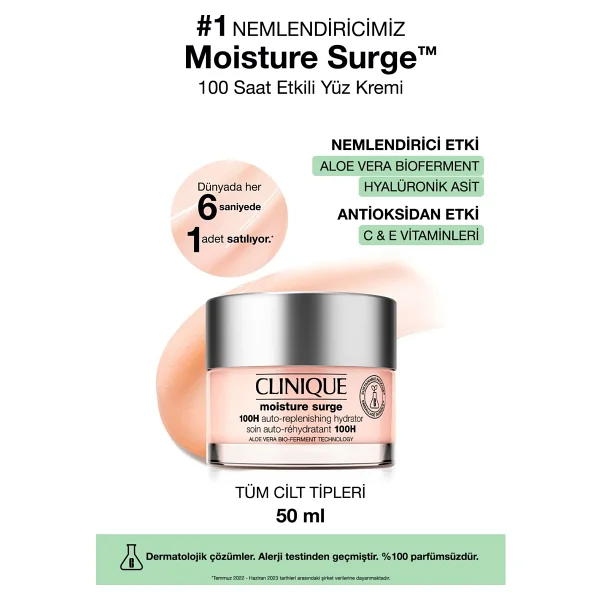 Clinique Moisture Surge 100 Saat Etkili Nemlendirici 50 ml - Görsel 6