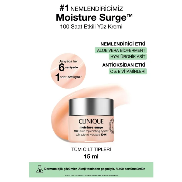 Clinique Moisture Surge 100 Saat Etkili Nemlendirici 15 ml - Görsel 4