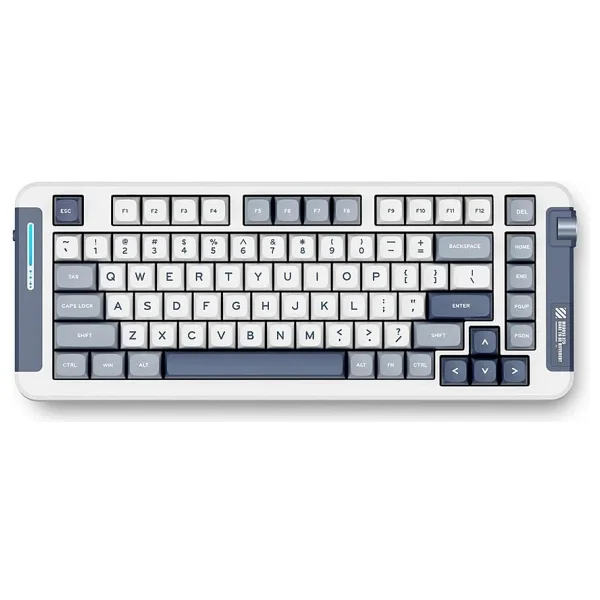 Mchose X75 MC-X75-2A Navy Blue RGB %75 TKL Icy Creamsicle Switch Kablolu/Kablosuz Mekanik Oyuncu Klavyesi - Görsel 7