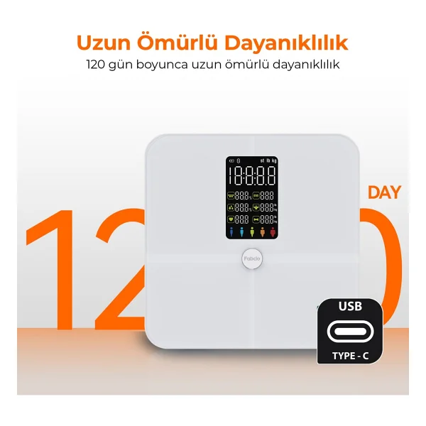 Fabcio Fitsmart Plus Akıllı Dijital Baskül - Görsel 4