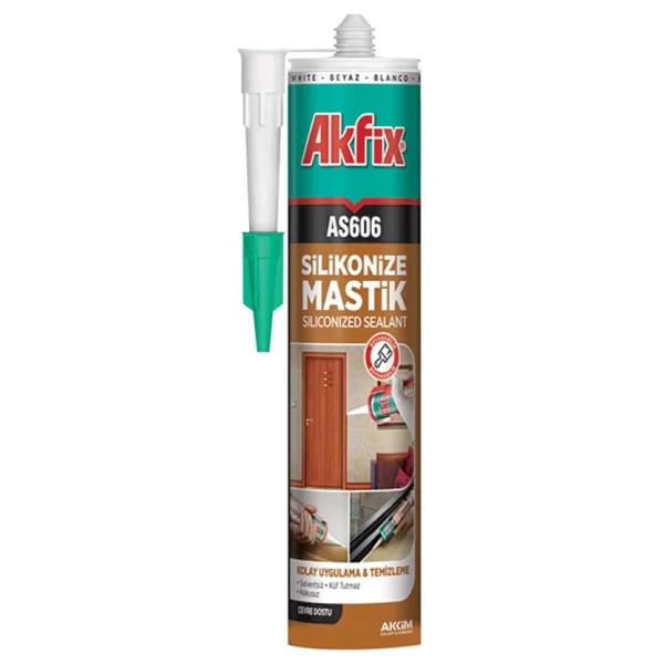 Akfix AS606 500 gr Silikonize Mastik - Görsel 3