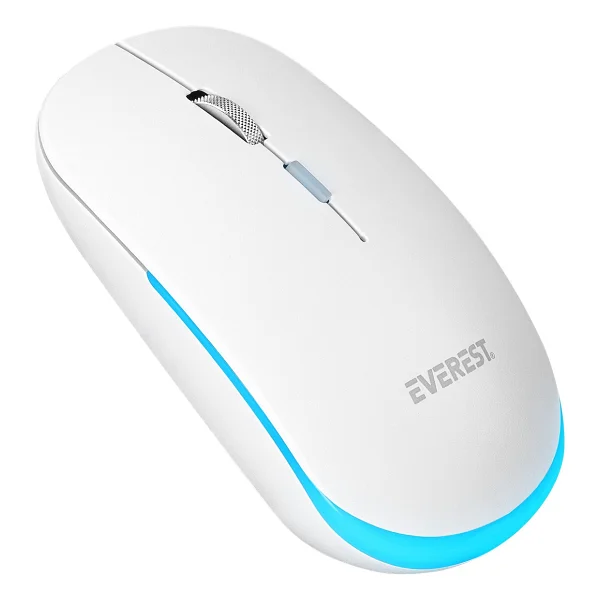 Everest KM-1500 Beyaz Şarjlı Kablosuz Klavye Mouse Seti - Görsel 10