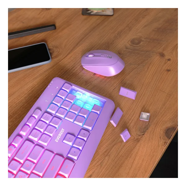 Everest KM-1500 Şarjlı Kablosuz Klavye Mouse Seti - Görsel 6
