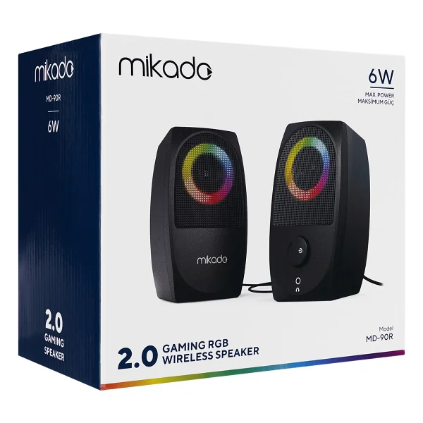 Mikado MD-90R 1+1 10 W Kablosuz Hoparlör - Görsel 6