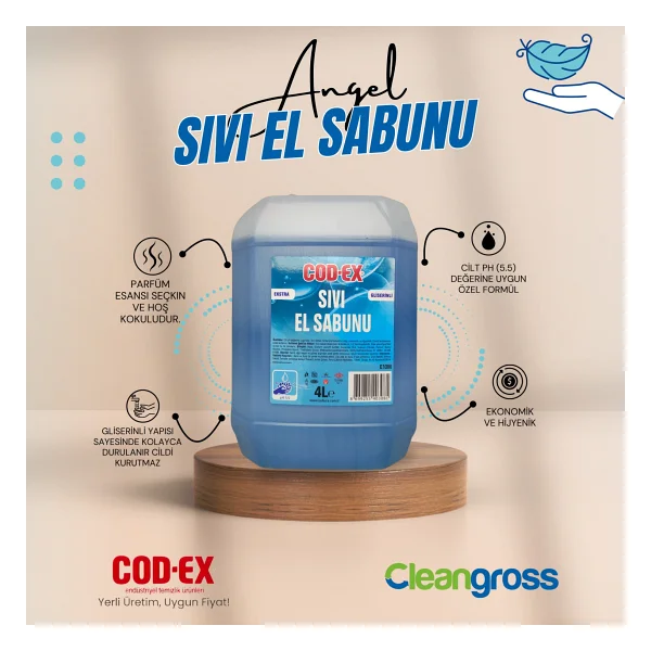 Cod-Ex Angel Sıvı El Sabunu 4 lt - Görsel 8