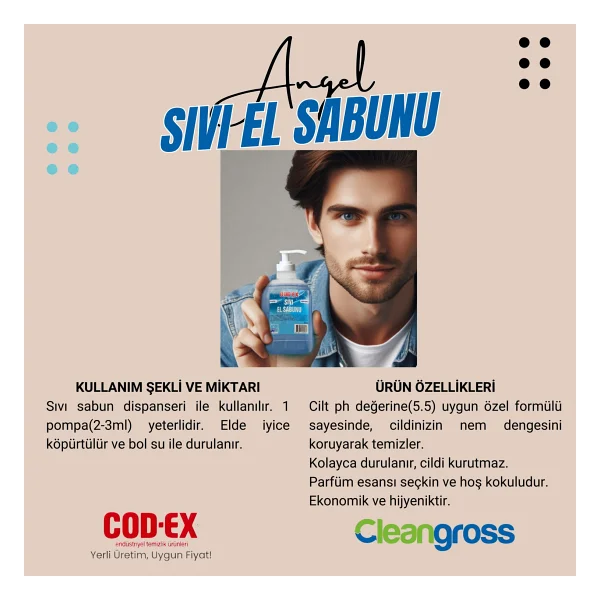 Cod-Ex Angel Sıvı El Sabunu 4 lt - Görsel 2