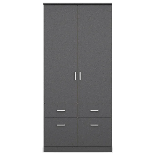T Designo Aksu 2 Çekmeceli 2 Kapaklı Gardırop - Görsel 3