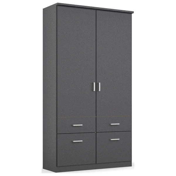 T Designo Aksu 2 Çekmeceli 2 Kapaklı Gardırop - Görsel 4