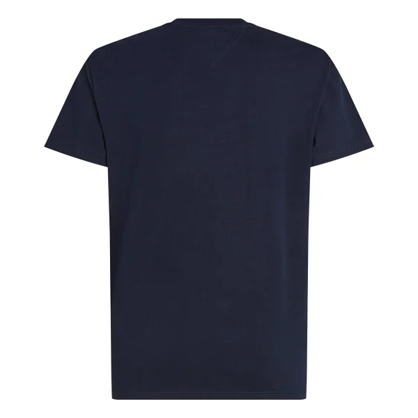 Tommy Hilfiger Jeans Regular Linear Logo DM0DM20744 Kısa Kollu Bisiklet Yaka Erkek Tişört - Görsel 2