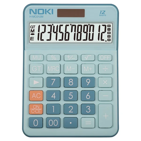 Noki H-MC012M Mavi 12 Haneli Hesap Makinesi - Görsel 2
