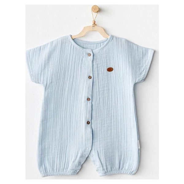AndyWawa AC25884 Bej Müslin Bebek Tulumu - Görsel 5