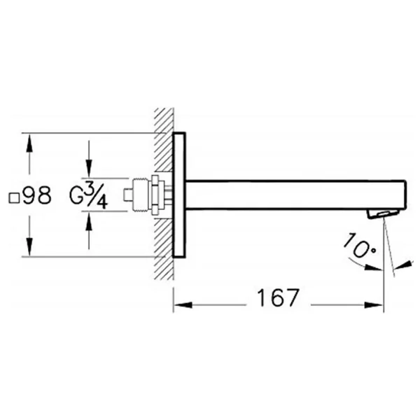 Artema Q-Line A42254 Ankastre Banyo Bataryası Çıkış Ucu - Görsel 4