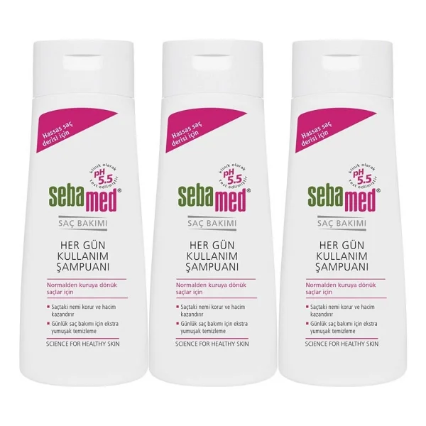 Sebamed Her Gün Kullanım 400 ml 3 Adet Şampuan - Görsel 5