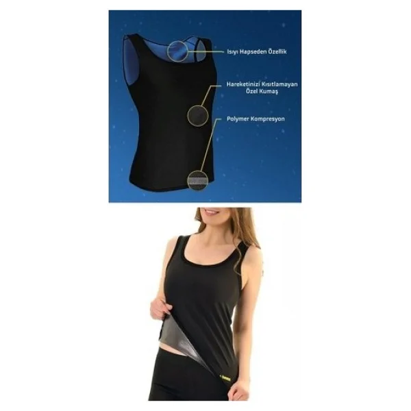 Ozcmax Termal Sauna Atlet ( S ) Neotex Terletme Atleti - Görsel 4