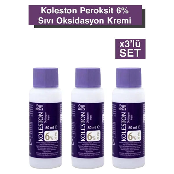 Wella Koleston Peroksit 6% Sıvı Oksidasyon Kremi 50 ML X3 Adet - Görsel 3