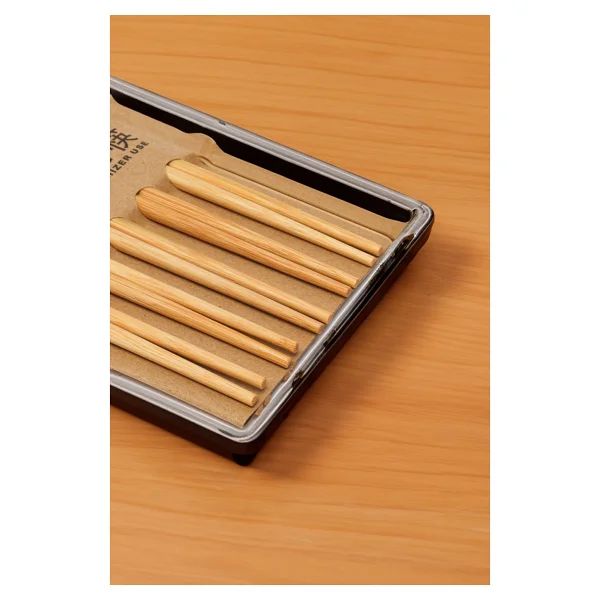 Ahşap Bambu Organik 10 Adet Chopstick Noodle Sushi Yeme Çubukları - Görsel 6