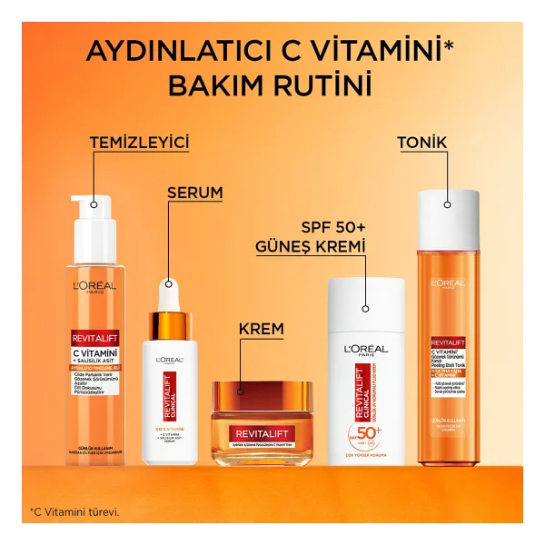 L'Oreal Paris Revitalift C Vitamini Gözenek Görünümü Karşıtı 180 ml Peeling Etkili Tonik - Görsel 5
