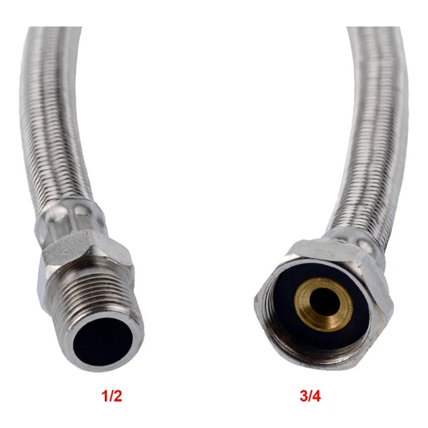 Mako Design Şofben Spiral 50CM Flex Hortum 3/4-1/2 - 1 Adet - Görsel 2